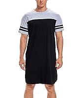 Algopix Similar Product 13 - MINTLIMIT Mens Nightshirt Round Neck