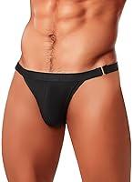 Algopix Similar Product 4 - MIZOK Mens Sexy Solid Bikini Swimsuit