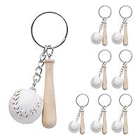 Algopix Similar Product 19 - 8 Pieces Baseball Keychains Mini