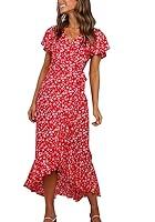 Algopix Similar Product 18 - Imysty Womens Boho Floral Printed V