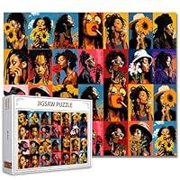 Algopix Similar Product 18 - Black Girl Puzzles for Adults 1000