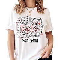 Algopix Similar Product 15 - NAZENTI Personalized Teacher Shirts