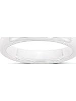 Algopix Similar Product 3 - Ceramic White 4mm Polished Band Size 8.5