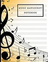 Algopix Similar Product 3 - Music Manuscript Notebook 120 Pages