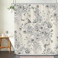 Algopix Similar Product 5 - Ufeela Flower Shower Curtain