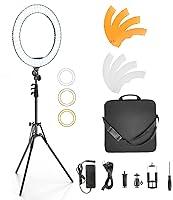 Algopix Similar Product 18 - Ring Light with Stand and Phone Holder
