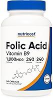 Algopix Similar Product 7 - Nutricost Folic Acid Vitamin B9 1000