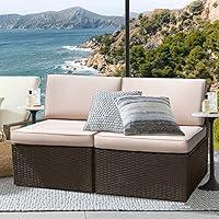 Algopix Similar Product 2 - Devoko 2 Piece Patio Furniture Set All