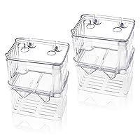 Algopix Similar Product 8 - 2 Pcs Acrylic Fish Breeding Box Double