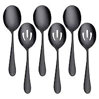 Algopix Similar Product 20 - Serving Spoons x 3 Slotted Spoons x 3