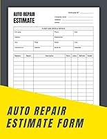 Algopix Similar Product 17 - Auto Repair Estimate Form book Easy