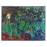 Algopix Similar Product 2 - Stained Glass Panel  Van Gogh Irises