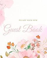 Algopix Similar Product 19 - Pink floral Wedding Guest Book Wedding