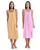 Algopix Similar Product 10 - TWGE Cotton Full Length Camisole for