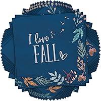 Algopix Similar Product 5 - Multicolor Fall Gather Paper Napkins