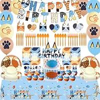 Algopix Similar Product 14 - Blue Dog Birthday Party Supplies Party