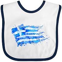 Algopix Similar Product 7 - inktastic Abstract Greek Flag Baby Bib