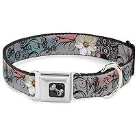 Algopix Similar Product 1 - Dog Collar Seatbelt Buckle Flowers