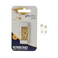 Algopix Similar Product 13 - Korbond Safety Pins Gilt110192 Gold