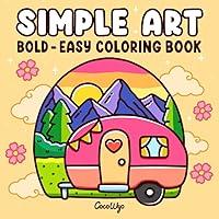 Algopix Similar Product 15 - Simple Art Coloring Book for Adults