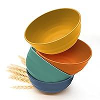 Algopix Similar Product 10 - Yemyep Wheat straw bowls salad bowls
