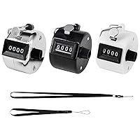 Algopix Similar Product 5 - 3 Pack Hand Tally Counter 4 Digit