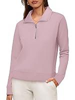 Algopix Similar Product 7 - WIHOLL Half Zip Pullover Women Cropped