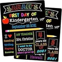 Algopix Similar Product 6 - First  Last Day of School Chalkboard