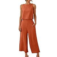 Algopix Similar Product 18 - Womens 2 Piece Outfits Casual Linen