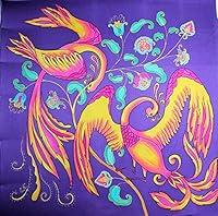 Algopix Similar Product 5 - Hand painted silk scarf Fantasy birds