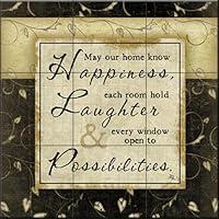 Algopix Similar Product 3 - Ceramic Tile Mural  Happiness II  by