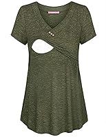 Algopix Similar Product 4 - Joymom Womens V Neck Short Sleeve