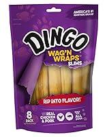 Algopix Similar Product 7 - Dingo Wagn Wraps Slims 8 Count Made