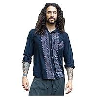 Algopix Similar Product 19 - PABLO Handmade Black Mens Loose Button