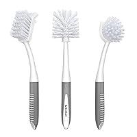 Algopix Similar Product 7 - SetSail Dish Brush Set of 3 with Bottle