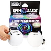 Algopix Similar Product 3 - Light-Up Spin Balls (Set of Two)