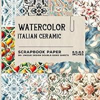 Algopix Similar Product 5 - Watercolor Italian Ceramic Scrapbook