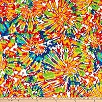 Algopix Similar Product 17 - Polar Fleece Fireworks Multi Fabric by