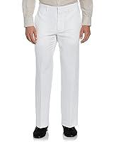 Algopix Similar Product 16 - Cubavera Mens Flat Front Linen Blend