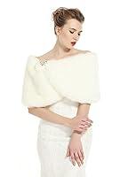 Algopix Similar Product 8 - BEAUTELICATE Faux Fur Wrap Shawl Women