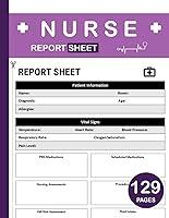 Algopix Similar Product 10 - Nurse Report Sheet Notebook day or