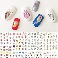 Algopix Similar Product 5 - ALLYDREW Owls Water Slide Nail Art