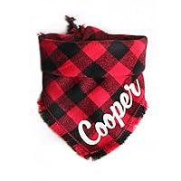 Algopix Similar Product 16 - Black Red Buffalo Plaid Bandana  Tie