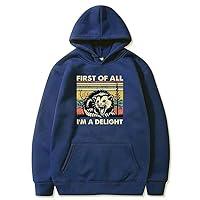 Algopix Similar Product 19 - NUFR First Of All I m A Delight Hoodie