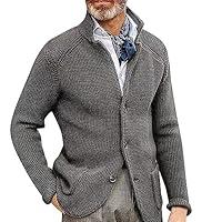 Algopix Similar Product 2 - Mens Cardigan Sweaters Chunky Knit