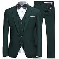 Algopix Similar Product 13 - YFFUSHI Mens Slim Fit 3 Piece Suit One