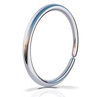 Algopix Similar Product 4 - Tiny Silver Nose Ring  Handmade 7mm