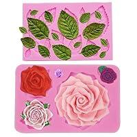 Algopix Similar Product 14 - Large Rose Mold SiliconeRose Flower