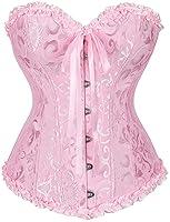 Algopix Similar Product 1 - SZIVYSHI Pink Corset for Women 