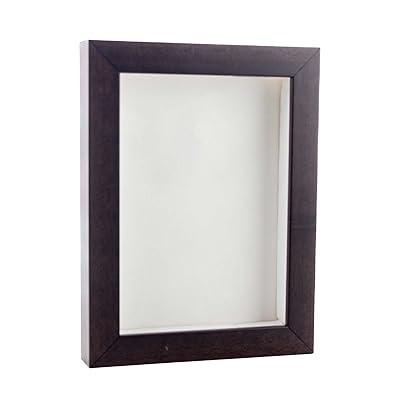 Gallery Solutions 16x20 Black Wall Picture Frame with Double White Mat For  11x14 Image